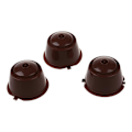 Pikkukuva 5 / 5: 10 kpl Uusiokäyttöisiä Kahvikapseleita Lusikka Harja Setti Dolce Gusto Kahvinkeittimille - Kahvinvärinen