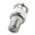 Miniatyrbillede 4 af 5: 10 stk. Bnc Hanstik Til F Hun Jack Adapter Coax Konnektor Kobling Cctv Kamera