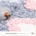 Miniatyrbilde 3 av 5: Tflycq19.6\" X 31.4\" Dyre Baderomsmatte Søt Baderomsmatte Sklisikker Myk Dusjmatte Mikrofiber Vannabsorberende Tykk Røff Gulvmatte, Maskinvaskbar