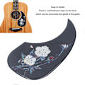 Miniatyrbild 3 av 5: Akustisk Gitarr Plektrumskydd PVC Anti-Repa Dekorativ Självhäftande Gitarrskyddsplatta