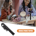 Miniatyrbillede 2 af 4: 1 stk. Multifunktionel Udtrækkelig Sammenklappelig Selfie Stick Mini Bordtelefon Tripod