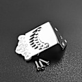 Miniatyrbild 2 av 5: Silver Mandolin Tre-delad Stallskruv För Mandolin 8 Loop-end Strängar 3-6 Strängar B