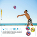 Miniatyrbild 3 av 3: 3 st Färgglada Uppblåsbara Vattenvolleybollar för Strandpool Volleyboll Leksak Slumpmässig Färg