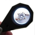 Miniatyrbillede 2 af 5: 10 x Mini Sammenklappelig Juveler Lup Smykkelup til Smykker Sten Klipper Frimærker Mønter Ure Hobbyer Antikviteter Ædelstene, Mønter, Frimærker + 6 LED Li