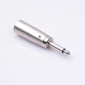Miniatyrbillede 3 af 5: 3-benet XLR han til 1/4 tomme stereokabel mikrofon mikrofonstik konverter adapter