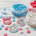 Miniatyrbilde 5 av 5: Voksseglperler, 150 stk. solsikkeformede voksseglperler for voksstempel, perfekt for konvolutter