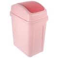 Badrumsavfallskorg med svänglock, soptunna, badrumssoptunna, soptunna för kök, rosa