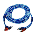 Miniatyrbilde 1 av 5: 5m 2 RCA til 2 RCA Plugg Bilstereo Lyd Kobberkabel System Forsterker Flettet