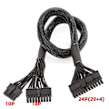 Miniatyrbillede 5 af 5: Til P Km3 24-pin Modulær 10 + 18-pin Til 24-pin Mesh Kabel