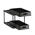 Miniatyrbilde 1 av 5: Under Skyve Skap Kurv Organizer, 2-lags Oppbevaring Under Skap Baderom Under Vask Organizer