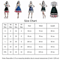 Pikkukuva 5 / 5: Naisten Oktoberfest Oluttyttö Puku Baijerilainen Perinteinen Dirndl Mekko Cosplay Naamiaisasu Blue L