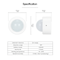 Miniatyrbilde 3 av 5: Bevegelsessensor Zigbee 3.0 Tuya Mini Smart Human Motion Pir Transducer Smart Life Home Wireles