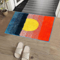 Pikkukuva 2 / 4: Kylpyhuoneen matot Värikäs abstrakti kylpymatto 50 x 80 cm Imukykyinen liukumaton ovimatto