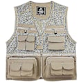 Miniatyrbillede 3 af 4: Fiskevest Åndbar Fiske Rejse Mesh Vest Khaki 4XL
