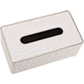 Miniatyrbild 3 av 5: Servettbox i PU-läder, rektangulär servetthållare för hem eller kontor (pärlvit) Gåva