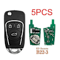 Miniatyrbild 4 av 5: 5st/lot Keydiy B22-3 3-knapps B-fjärrkontroll bilnyckel för Kd900 Kd900+ Urg200 -x