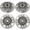 Miniatyrbillede 1 af 2: 4 stk. 72 mm LED Skate Hjul Inline Rulleskøjtehjul til Udendørs Udskiftning (Tilfældig Farve)