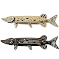 Miniatyrbillede 2 af 5: Vintage Træ Fisk Vægdekoration Ornament Retro Soveværelse Have Dekoration Gave - Træfarve