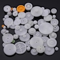 Miniatyrbillede 4 af 5: 75 stk. Type PC Kronegear Enkelt Dobbelt Reduktionssnekke Små Dele DIY Gear Til Robot Smart Bil