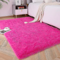 Miniatyrbilde 1 av 5: Tflycq Myke, fluffy gulvtepper, egnet for soverom, barnerom, plysj, lodne barnehagetepper, pelsaktige tepper, egnet for gutter, jenter, studenthybel Hot Pink 4 *5.2 Feet