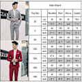Miniatyrbild 2 av 2: Herr Business Formell 2-delad Smoking Kostym Kavaj Jacka + Byxor Set Grey 2XL