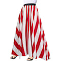 Miniatyrbilde 1 av 4: Kvinner Silky Glans Elastisk Midje Pliseert Akkordeon Midi Lange Skjørt S-2xl Style2 L