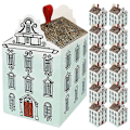 Miniatyrbillede 1 af 3: 20 stk. husformede papiræsker, tomme gaveposer, husformede slikæsker, slikemballageæsker