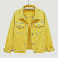 Miniatyrbilde 1 av 5: Denimjakke for kvinner WHITE 4XL