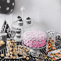 Miniatyrbillede 5 af 5: 150 Stykker Klare Godteposer Potetryk Cellofanposer Kæledyrsgaveposer Med 150 Stykker Twist Ties Til