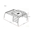 Miniatyrbilde 4 av 5: For 1/10 Scx10 31m Akselavstand Klatrebil S Ca Tak Metall Bagasjebrett