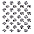 Miniatyrbilde 2 av 2: 50 Sett Sy På Trykknapper Metall Trykknapper Fester Trykknapper 2 Deler Messing Trykknapper Rundt DIY Håndverkstilbehør (17mm-Svart)