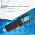 Miniatyrbilde 3 av 5: USB Trådløs Nettverksadapter Profesjonell 1300Mbps Høyhastighetsnettverk BT4.2 WiFi Nettverksadapter for Datamaskin
