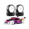 Miniatyrbillede 5 af 5: 1/10 Rc Racerbil Dæk Hot Melt Dæk Hjul Til Tt01 Tt02 Xv01 Ta06 Ptg-2 1/10 Rc Bil Opgraderingsdele