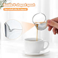 Miniatyrbillede 2 af 4: 2 stk. Espressokopper Glas Tekop Glas Kaffekrus Klar Lille Glaskande Glas Espresso Krus Sirupkander