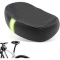 Noslös bekväm bred cykelsadel med vadderad memory foam