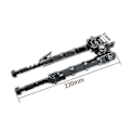 Miniatyrbild 4 av 4: Aluminiumlegering V9 Stativ i ett stycke Justerbart Bipod Ställ Fäste Svart