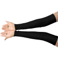 Miniatyrbild 2 av 4: Flickor Pojkar Vuxnas Halloween Smink Fingerlösa Över Armbågen Cosplay Kostymhandskar Black