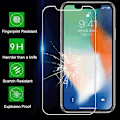 Pikkukuva 2 / 5: Yhteensopiva iPhone 11 Pro Max Xs Max Xr 7 8 Plus karkaistu lasi suojakalvo 9H karkaistu lasikalvo