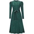 Miniatyrbilde 5 av 5: Høstkjoler for kvinner Kabelstrikket langermet rund hals Genser midjekjole Slim Fit S-2xl Style3 S