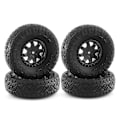 Miniatyrbillede 1 af 5: 4 stk. Gummi Dæk Hjul til Mini-z Mini Z Rc Crawler Bil Reservedele S Tilbehør