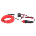 3 meter bilinnvendig belysning auto LED stripe sigarettenner drivende ledning rør neon lysrød