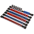 Miniatyrbilde 1 av 5: ABS Pipenøkkelholder, 1/4 tommes feste X 32 klips, 3/8 tommes feste X 30 klips, 1/2