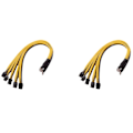 Pikkukuva 1 / 5: 2x 6-nastainen liitin palvelinsyöttökaapeli Pcie P3 S7 S9 S11 Bitmain Miner -louhijoille, tukee louhijan PSU-kaapelia