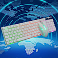 Miniatyrbild 4 av 5: Gaming Tangentbord Mus Set Ingen Drivrutin Krävs Ergonomisk Design DPI Justerbar Laptop Dator Trådbundet Tangentbord Mus