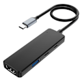 Pikkukuva 1 / 5: 4-in-1 Type C HUB USB HDMI-yhteensopiva telakointiasema OTG-toiminnallisuus Kevyt Kannettava USB-C Moniporttinen Monitoiminen Adapteri