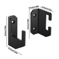Miniatyrbillede 5 af 5: Sværd Display Rack Horisontal Sværd Vægmontering Klar Akryl Display Rack Lyssværd Vægstativ Akryl Sværd Væg Transparent
