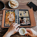 Pikkukuva 5 / 5: Itseliimautuva valokuva-albumi, Recollections valokuva-albumi kirjoitustilalla, Tee-se-itse albumit, Rakastavaisten muistoja
