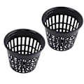 Miniatyrbillede 3 af 4: 30 stk. 3 tommer Heavy Duty Mesh Pot Net Cup Kurv Hydroponisk Aeroponisk Plantning Vokse Klon Sort