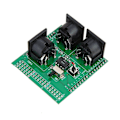 Miniatyrbilde 1 av 5: MIDI Adapter Plate Kompatibel MIDI THRU Port Bærbar Instrument Digital Interface Adapter Plate for Arduino Board