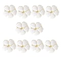 Miniatyrbillede 1 af 5: 10 stk./lot Bryllup Simpel Blomme Blomst Serviet 5 Kronblade Lykke Blomst Serviet Papir Serviet Ring Serviet Pa